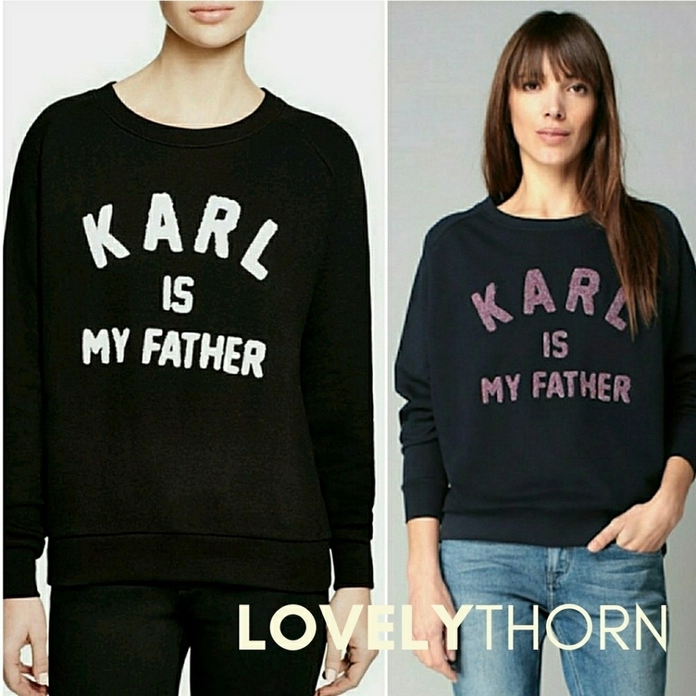 ELEVEN PARIS // ltd ed celebrity fave karl is my father pullover sweatshirt - Picture 9 of 16